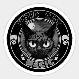 Halloween Void Cat Magic Sticker